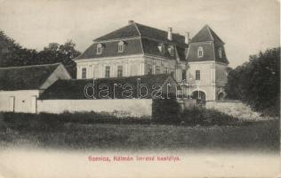 Szenice the castle of Mrs. Kálmán