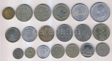 Kis vegyes tétel: 1915-1967. 10f, 2f, 1P, 2P, 5P (2x), 2Ft, 5Ft + Oroszország 1967. 50k (2x), 1965. ...