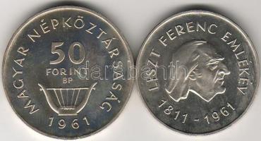 1961 "Liszt" 25Ft + 50Ft ezüst T:BU