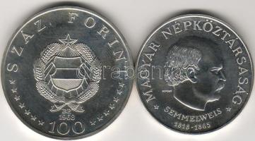 1968 "Semmelweis" 50Ft + 100Ft  ezüst  T:BU