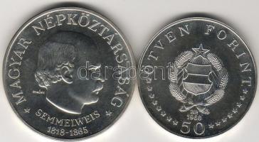 1968 "Semmelweis" 50Ft + 100Ft  ezüst  T:BU