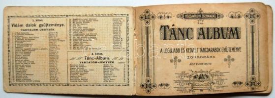 ~1905. Rózsavölgyi Zsebkiadás: Tánc Album zongorára kottáskönyv 2. kötete kissé megviselt állapotban