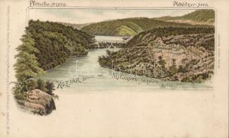 Plitvicka lakes litho