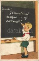 New Year school propaganda