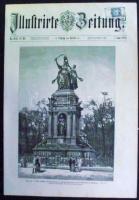 1884. 3db Illustrirte Zeitung címlap kivágott majd visszaragasztott 1868. 1Kr hírlapilleték bélyeg f...