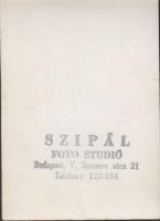 Honthy Hanna fénykép "Szipál Foto Studió" által megörökítve