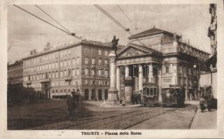 Trieste Piazza della Borsa with trams