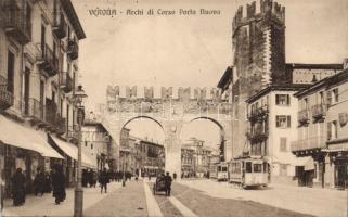 Verona arch with trams