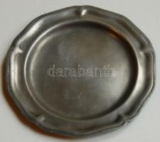 cca 1900 jelzett ón tányér d:17,5 cm