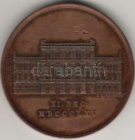 1865 MTA megnyitása bronz érem T.3 karc