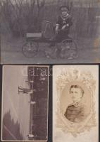 3db régi keményhátú és 1 db normál fotó