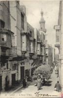 Cairo street with mosque