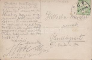 Strobl Alajos autográf levelezőlapja Keltscha Nándor hegedűművészhez