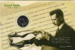 2005 10Ft "J. Attila" számozott díszlapon T:BU