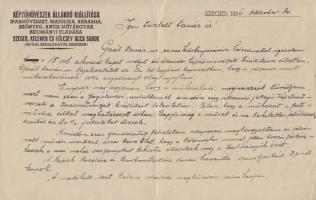 1936 Markovits Miksa szabadkőműves műkereskedő és kiállítás szervező levele Gyökössy Lajos festőművésznek