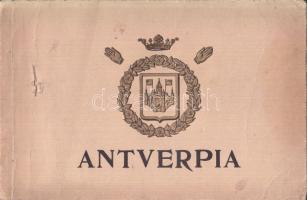 cca 1920 Antwerpen 100 füzet 100 képpel (boritón kis lyuk) / Anvers 100 pages picture booklet with interesting photos 27x18 cm