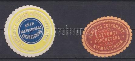 Burgenland 2db klf Herczeg Esterházy levélzáró