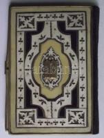 Régi zsidó könyvborító csontból és rézből dekorálva