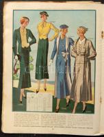 1933 Magyar Úrasszonyok Lapja mutatványszám érdekes bélyegzéssel, színes divatképekkel