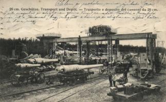 Transport of 28 cm cannons