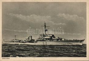 Military WWII German warship