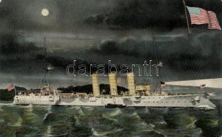 American steamer at night