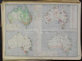 1961. Politikai és gazdasági atlasz 168 térképpel a Kartográfiai vállalat kiadásában, Budapest, sérült borítóval