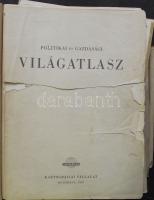 1961. Politikai és gazdasági atlasz 168 térképpel a Kartográfiai vállalat kiadásában, Budapest, sérü...