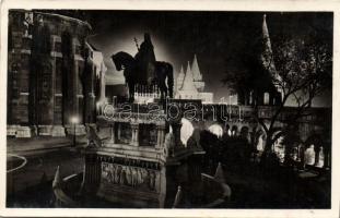 Budapest este - 3 db régi fotólap