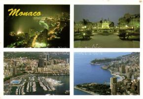 4 db Monaco képeslap, vegyes minőség
