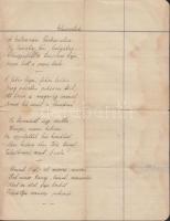 ~1900. Ditrói Nándor a Kolozsvári Egyetemi Kör elnökének Elmentek című versének eredeti kézirata