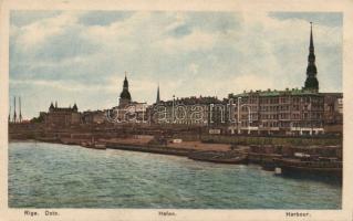 4 db régi városképes lap a Baltikum országaiból (lett és észt)