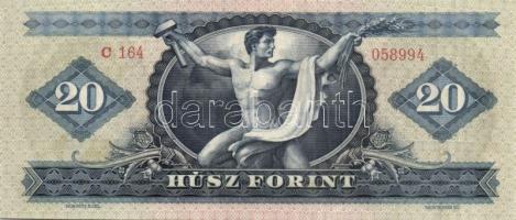 1962. 20Ft T:I- hátoldali gépszínátnyomat