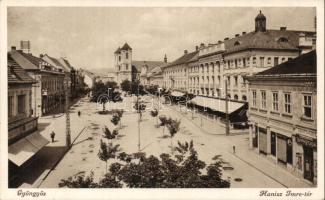 Gyöngyös Hanisz Imre tér Barna Ferenc üzletével