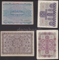 Ausztria / Osztrák-Magyar Bank 1922. 1K (10x), 2K (10x), 10K (10x), 20K (10x), 100K (5x), 1000K (10x...