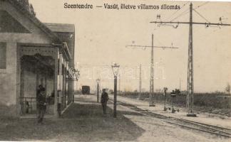 Szentendre Bahnhof und Straßenbahn - Station