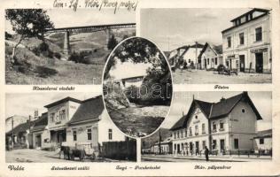Volóc with railway station and Hotel Hangya