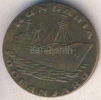 1934. "Hungária óceánjáró- Budapest- az első Duna tengeri hajó" Br emlékérme T:3+