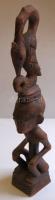 Faragott fa afrikai szobor 60 cm