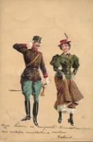 1899 Military romance litho