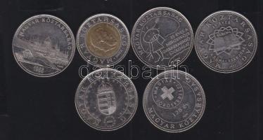 2002. 100Ft "Kossuth" + 2004-2007. 50Ft 5db klf emlékverete T:2