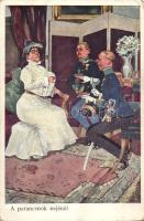 With the commander´s wife, humour s: Schönpflug (Rb)