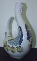 Szép Lehel : Madár-alakú kerámia virágos váza, 25cm-es magassággal, szép állapotban
