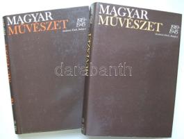 Magyar Művészet 1919-1945 I-II. kötet, Akadémia Kiadó, Bp., kemény kötésben, rengeteg fekete-fehér képpel, kitűnő állapotban