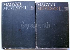 Magyar Művészet 1890-1919 I-II. kötet, Akadémia Kiadó, Bp., kemény kötésben, rengeteg fekete-fehér képpel, kitűnő állapotban