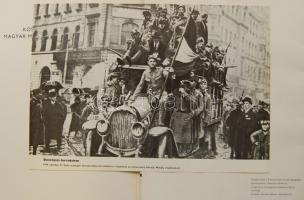 40 db 1918-1919 munkásmozgalmi fotó reprodukciója eredeti mappűban