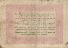 1848. 5Ft "Kossuth bankó" (2x) barna és piros T:III-