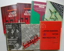 7db ebből 6 klf könyv az 1956-os forradalomról, közte belügyminisztériumi kiadással is