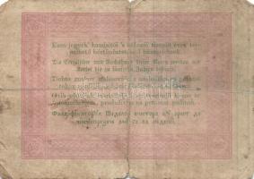 1848. 5Ft "Kossuth bankó" (2x) barna és piros T:IV+,IV