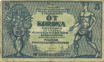 1919. 5K "Osztrák-Magyar Bank..." T:III/IV,V